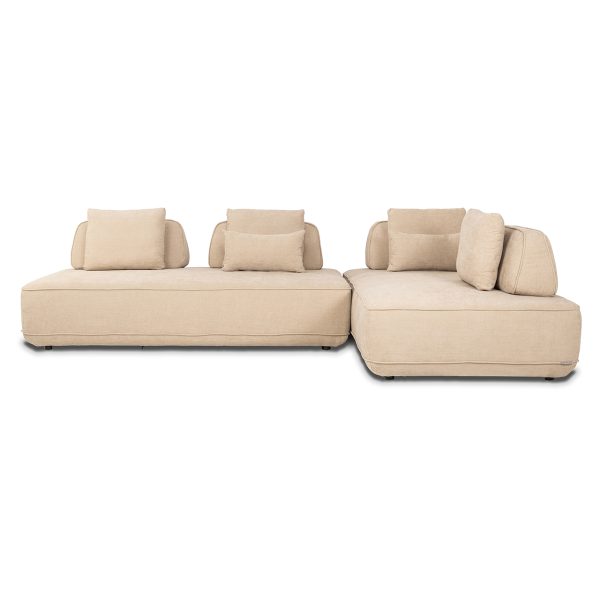 Bank Tudor met losse rugleuning sand olympus (Sand olympus) - Afbeelding 4