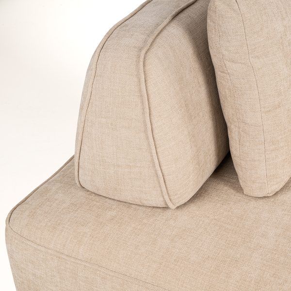 Bank Tudor met losse rugleuning sand olympus (Sand olympus) - Afbeelding 7