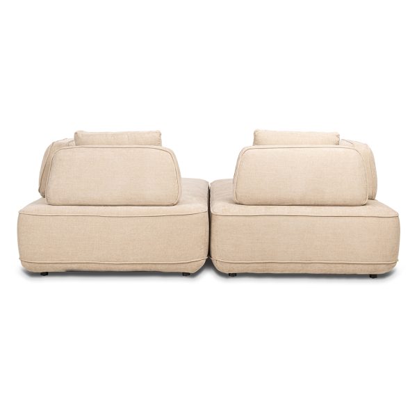 Bank Tudor met losse rugleuning sand olympus (Sand olympus) - Afbeelding 11