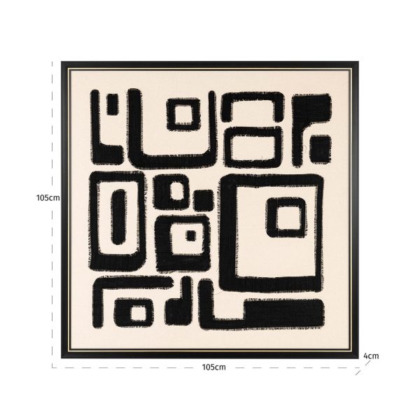 Wall art Shanita (Black/white) - Afbeelding 4