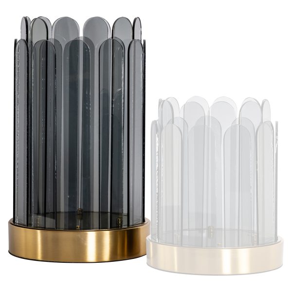 Windlicht Daisey groot (Smoke) - Afbeelding 4