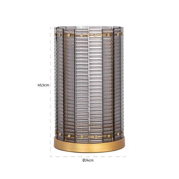 Windlicht Daylin groot (Smoke) - Afbeelding 2