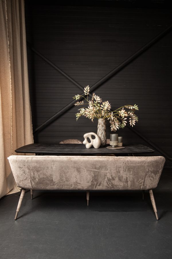 Thor Dining Bench Aphrodite Mocca 7 - Afbeelding 7