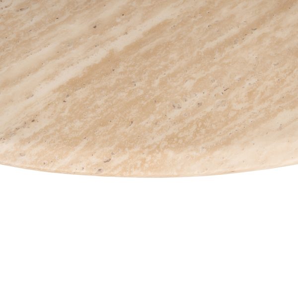 Eettafel Montgommery 130Ø (Beige) - Afbeelding 3