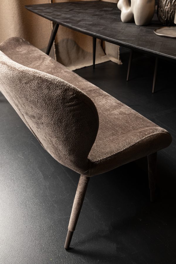 Thor Dining Bench Aphrodite Mocca 7 - Afbeelding 9