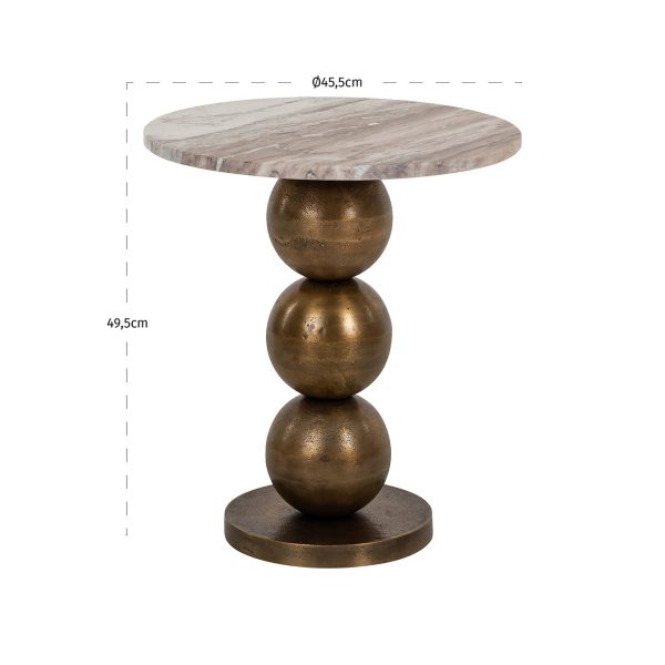 Bijzettafel Barley (Beige) - Afbeelding 3