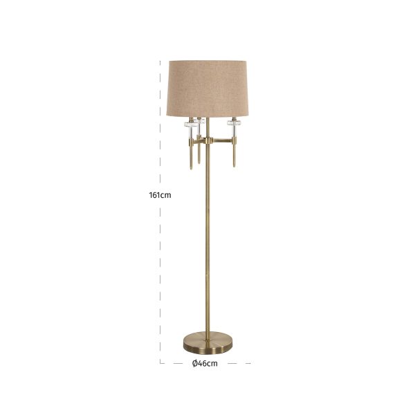 Vloerlamp Josie (Brushed Gold) - Afbeelding 3