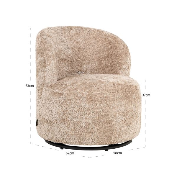 Draaistoel kids Jackie sheep nature (Sheep 01 nature) - Afbeelding 5