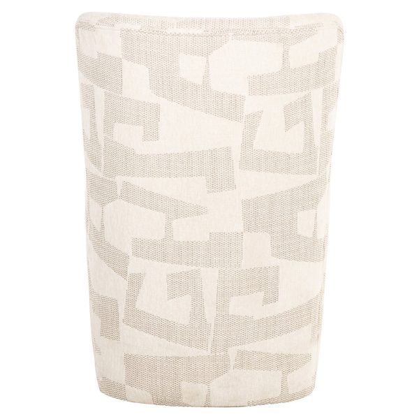 Stoel Lorain met wieltjes beige graffic (Beige graffic) - Afbeelding 3