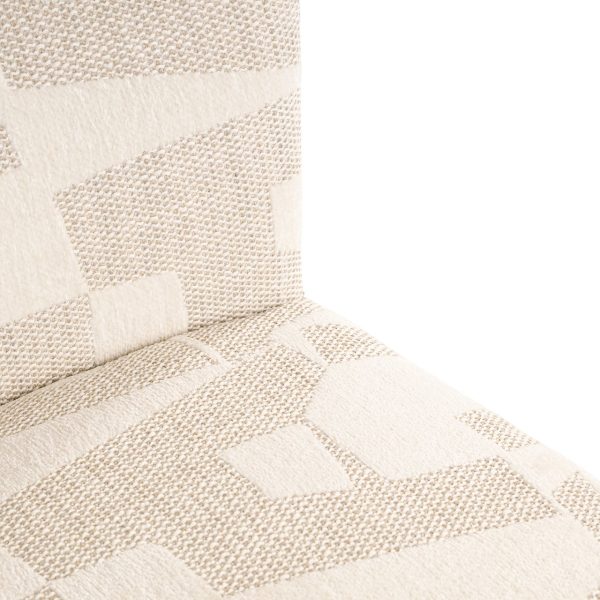 Stoel Lorain met wieltjes beige graffic (Beige graffic) - Afbeelding 6
