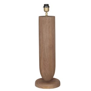 Lorinne Natural Mango Wood Rable Lamp Single (set of 2)