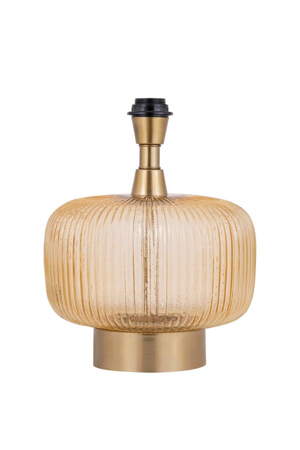 Juliet Amber Glass Lampbase Wide