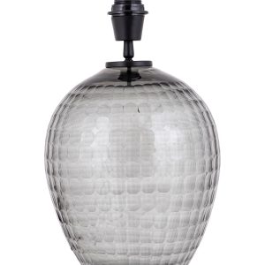 Mexim Grey Smoked Glass Lampbase Round