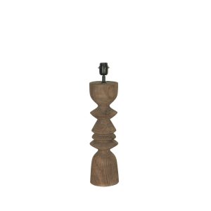 Elaine Brown Mango Wood Round Table Lamp Base