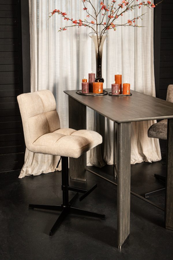 Milan Bar Chair Adjustable Cream (set of 2) - Afbeelding 2