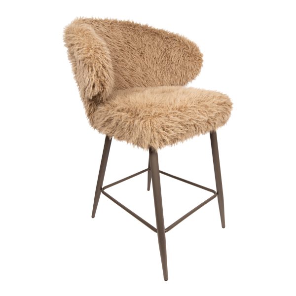 Ares Bar Chair Hair Brown (set of 2) - Afbeelding 2