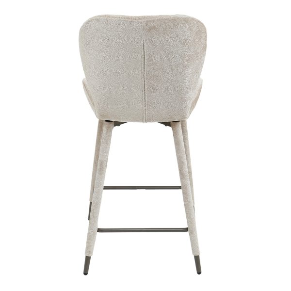 Thor Beige Bar Chair Aphrodite 3 Fabric Leg (set of 2) - Afbeelding 2