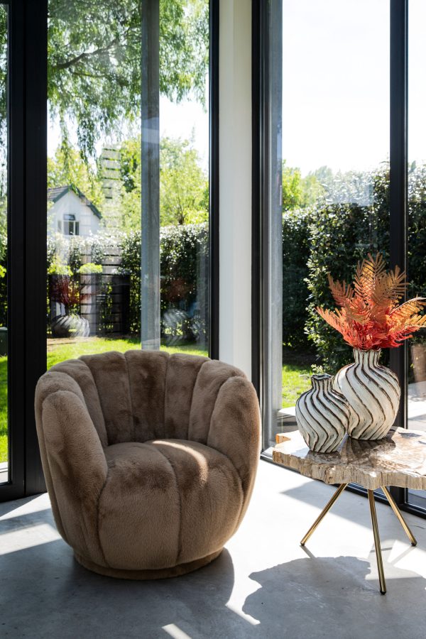 Furia Mocca Fauteuil Fur - Afbeelding 2