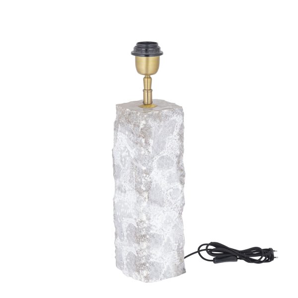 Rester Natural Marble Table Lampbase Rough Stone L - Afbeelding 2