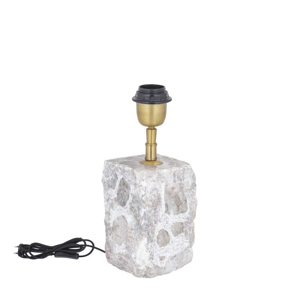 Rester Natural Marble Table Lampbase Rough Stone S - Afbeelding 2