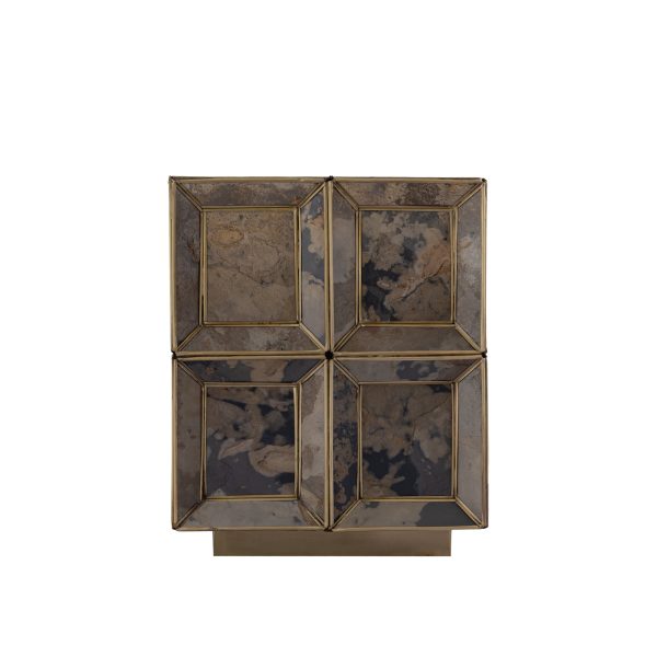 Layra Brass Stone Veneer Table Lamp Antique Low - Afbeelding 2