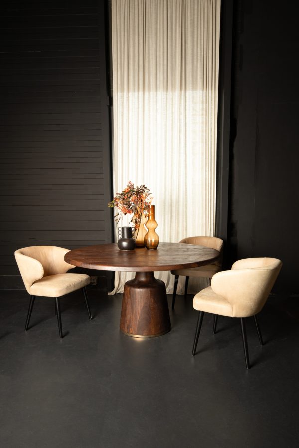 Arca Veas Table Brown-gold - Afbeelding 2