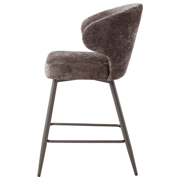 Ares Mocca Bar Chair Aphrodite 7 Clay Leg (set of 2) - Afbeelding 3
