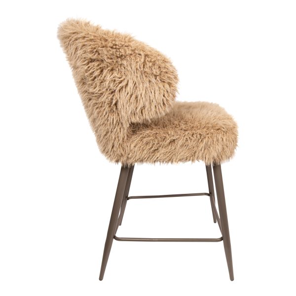 Ares Bar Chair Hair Brown (set of 2) - Afbeelding 3
