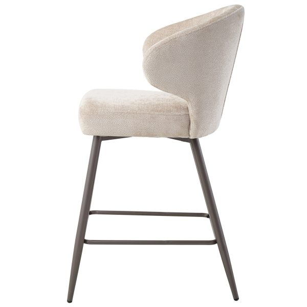 Ares Beige Bar Chair Aphrodite 3 Clay Leg (set of 2) - Afbeelding 3