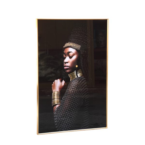 Melani Glass Art Wall Picture Ethnic Women - Afbeelding 3