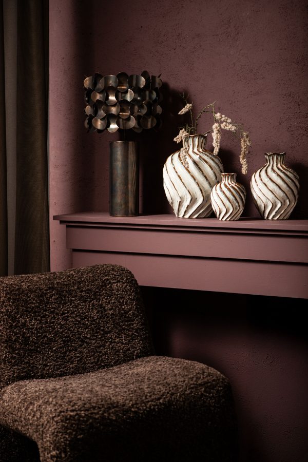 Jaye Black Iron Table Lamp Bended Circle Pattern - Afbeelding 3