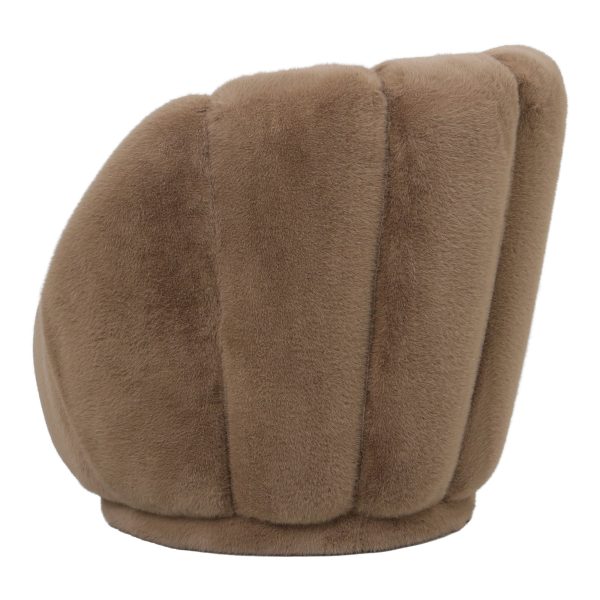 Furia Mocca Fauteuil Fur - Afbeelding 4