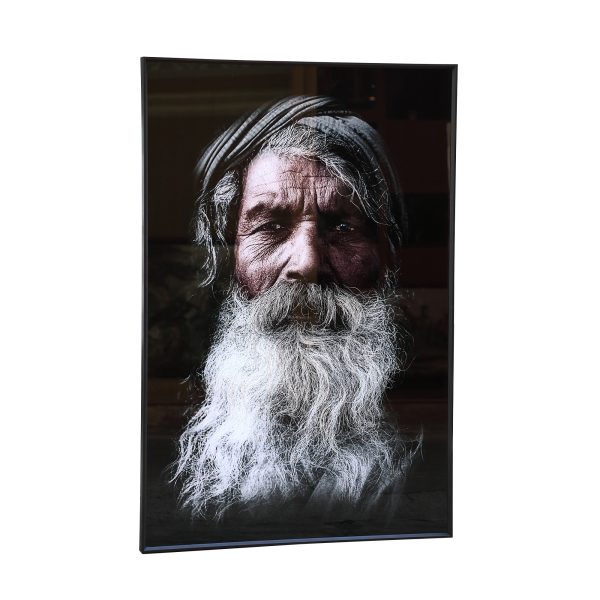 Melani Glass Art Wall Picture Indian Men - Afbeelding 4