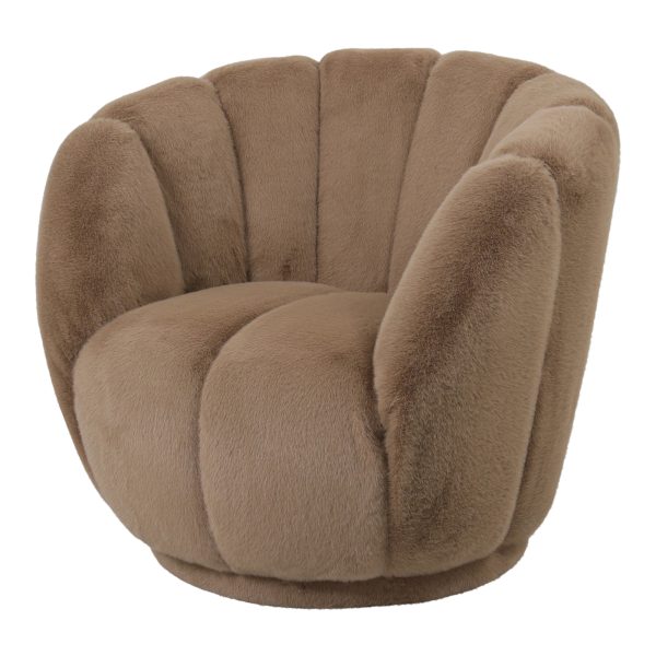 Furia Mocca Fauteuil Fur - Afbeelding 5