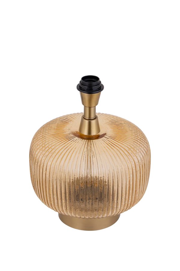Juliet Amber Glass Lampbase Wide - Afbeelding 5