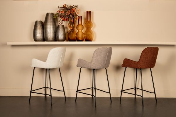 Leander Beige Bar Stool (set of 2) - Afbeelding 5