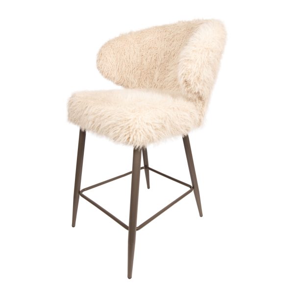 Ares Bar Chair Hair Beige (set of 2) - Afbeelding 5