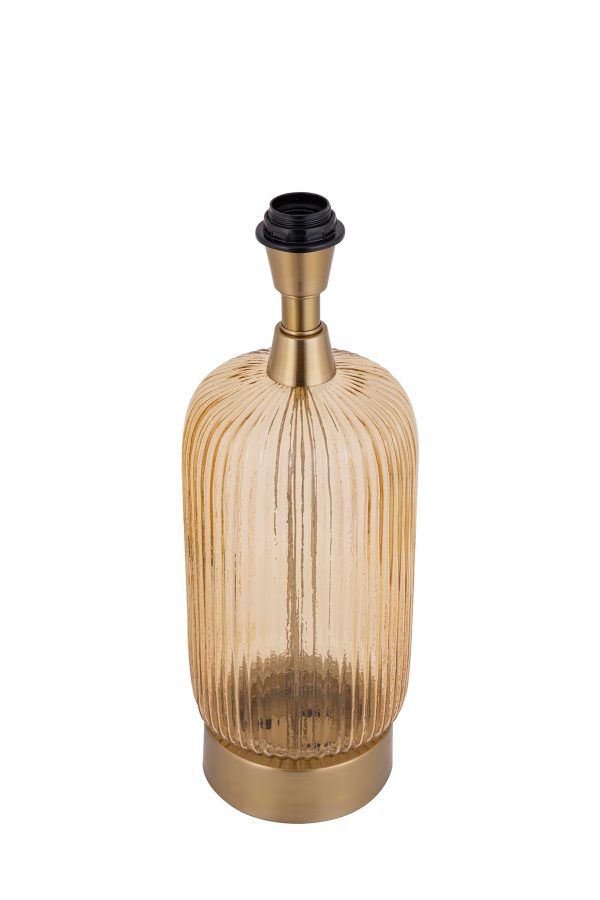 Juliet Amber Glass Lampbase Long - Afbeelding 6