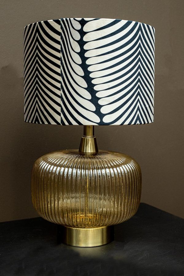 Juliet Amber Glass Lampbase Wide - Afbeelding 6