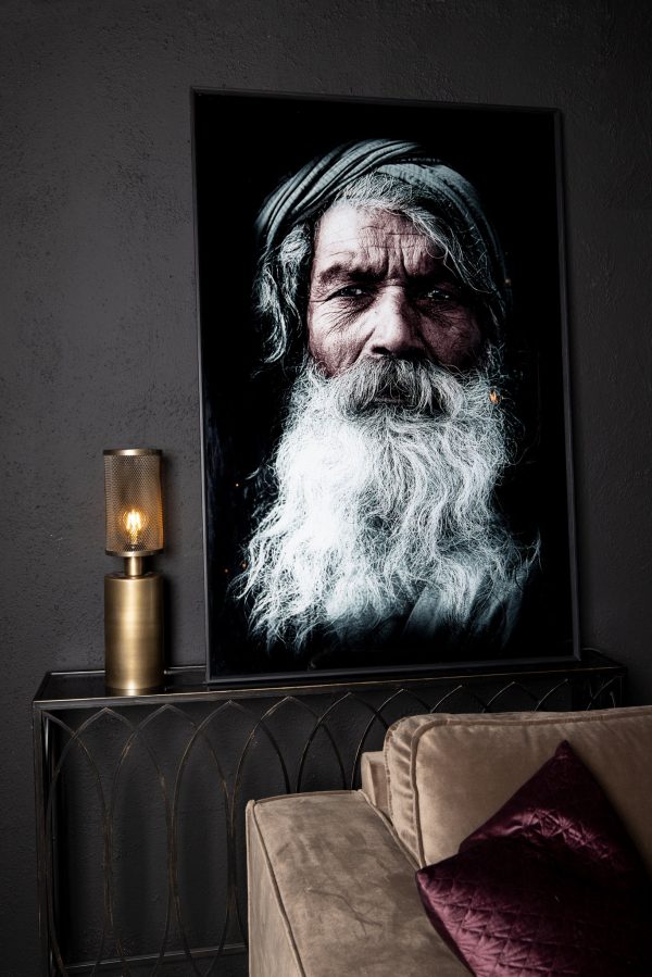 Melani Glass Art Wall Picture Indian Men - Afbeelding 7