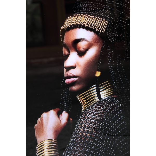 Melani Glass Art Wall Picture Ethnic Women - Afbeelding 7