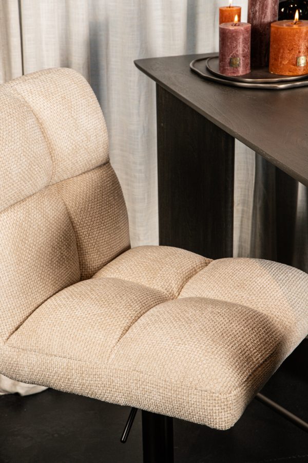 Milan Bar Chair Adjustable Cream (set of 2) - Afbeelding 7