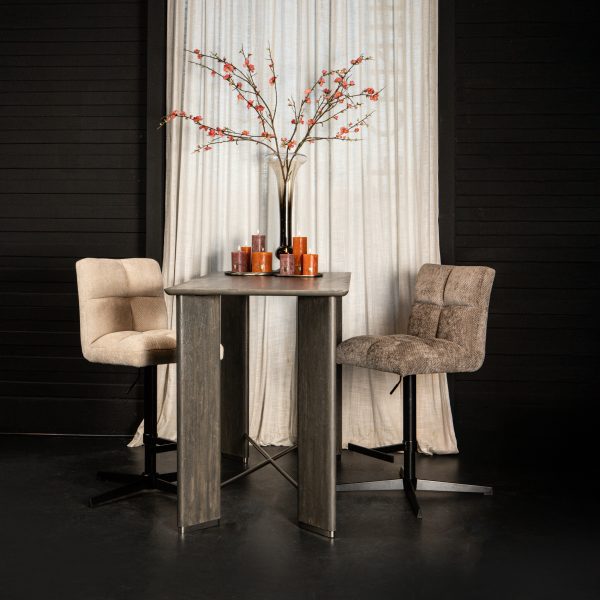 Milan Bar Chair Adjustable Cream (set of 2) - Afbeelding 8