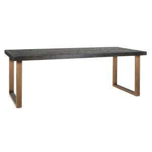 Eettafel Blackbone brass 180 (Black rustic)
