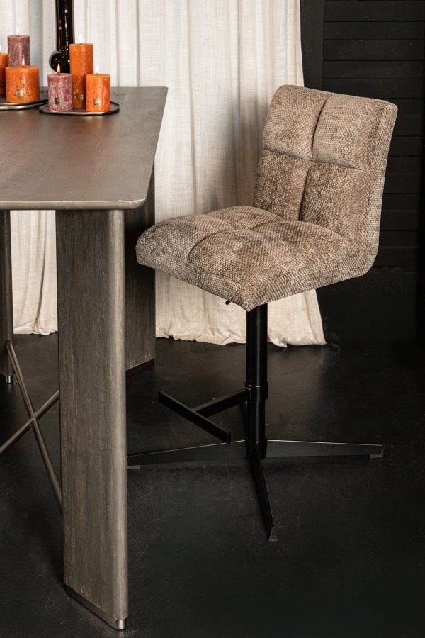 Milan Bar Chair Adjustable Stone (set of 2) - Afbeelding 9