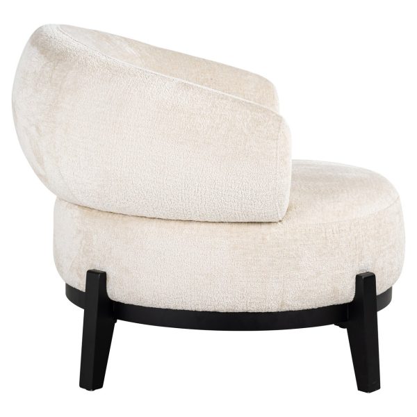 Fauteuil Montana white chenille (Bergen 900 white chenille) - Afbeelding 2