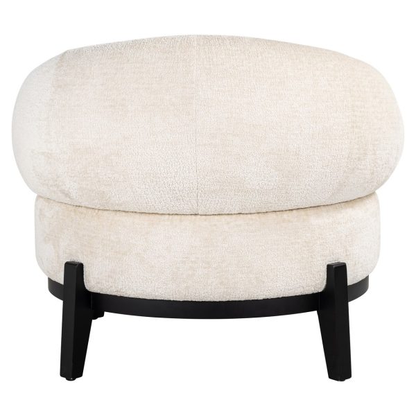 Fauteuil Montana white chenille (Bergen 900 white chenille) - Afbeelding 3