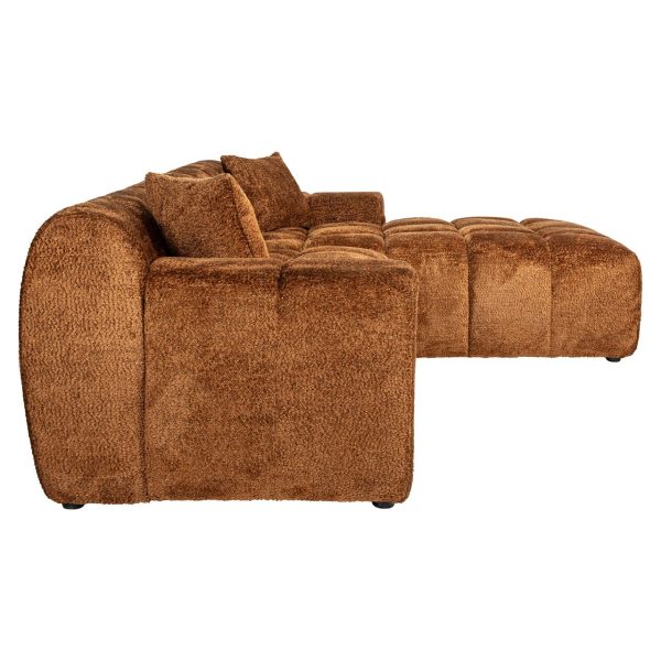 Sofa Cube 3-zits + lounge rechts (Be Lovely 603 Cinnamon) - Afbeelding 2