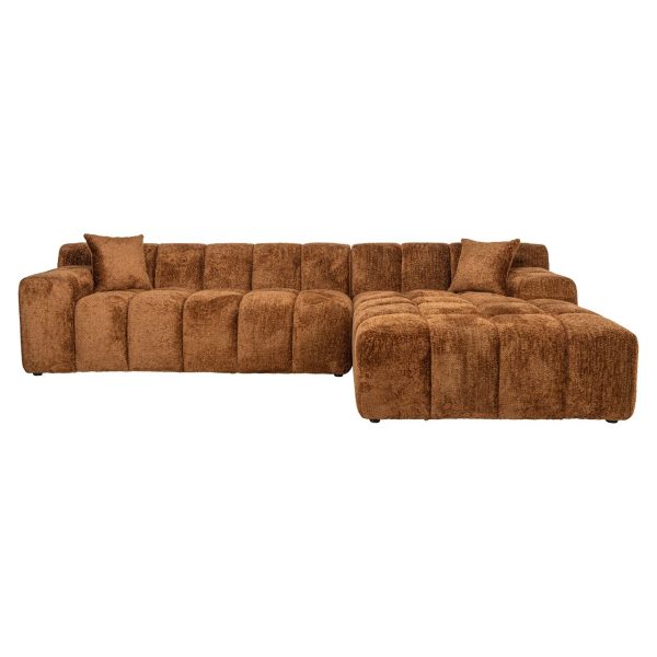 Sofa Cube 3-zits + lounge rechts (Be Lovely 603 Cinnamon) - Afbeelding 4