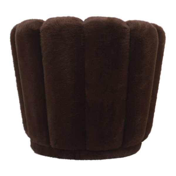 Furia Dark Brown Fauteuil Fur - Afbeelding 2
